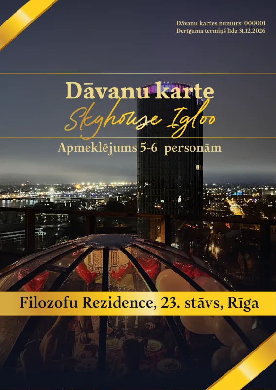 SkyHouse Igloo for 5–6 guests gift card design