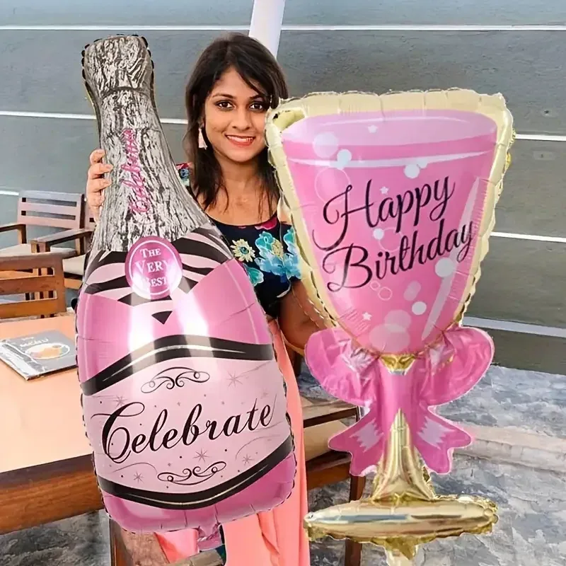 2 pcs set of balloons Happy Birthday