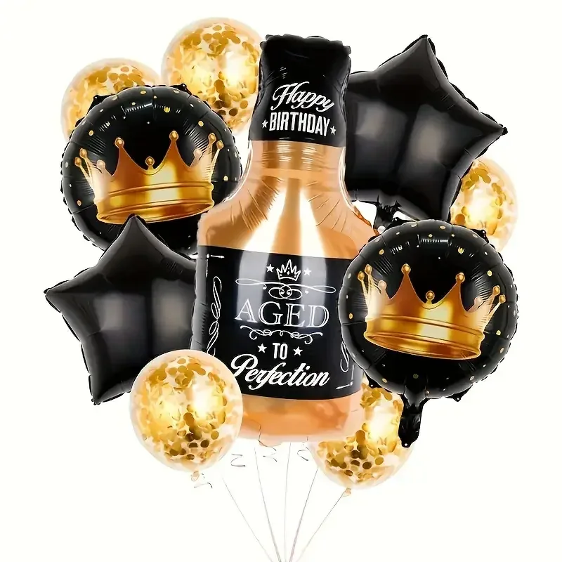 10 pcs. set of balloons Aged To Perfection
