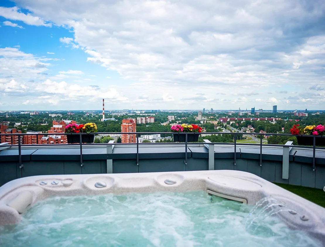 Terrace view over Imanta and Riga
