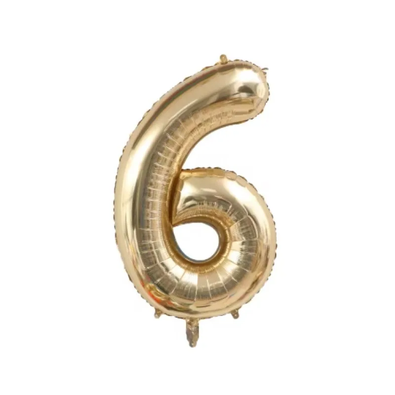 100 cm gold number 6