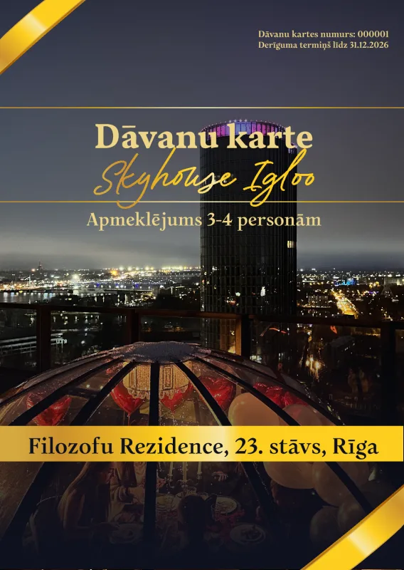 SkyHouse Igloo for 3–4 guests gift card design